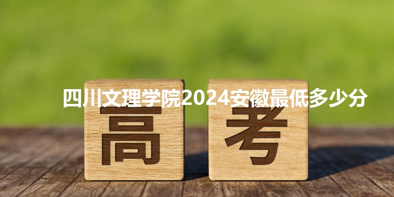四川文理学院2024安徽最低多少分