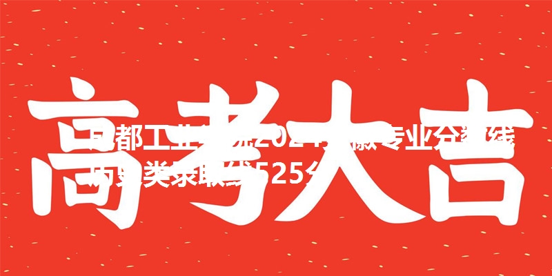 成都工业学院2024安徽专业分数线 物理类录取线525分