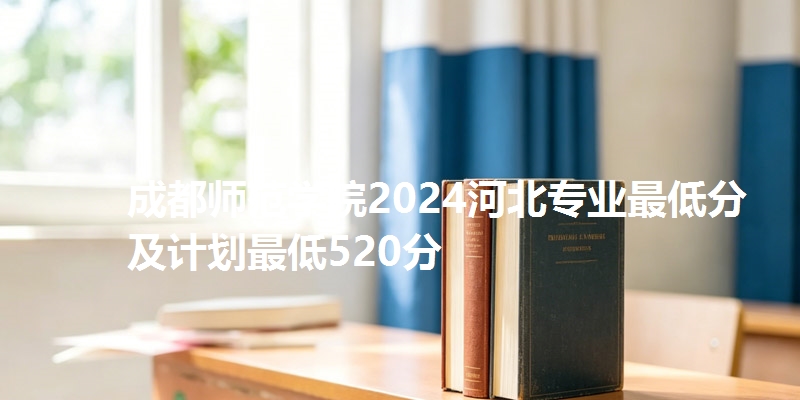 成都师范学院2024河北专业最低分及计划最低520分
