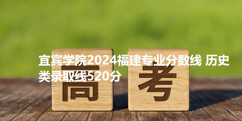 宜宾学院2024福建专业分数线 物理类录取线520分