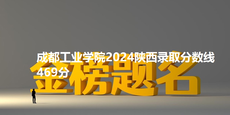 成都工业学院2024陕西录取分数线469分