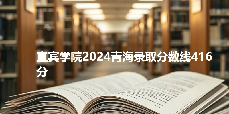 宜宾学院2024青海录取分数线416分