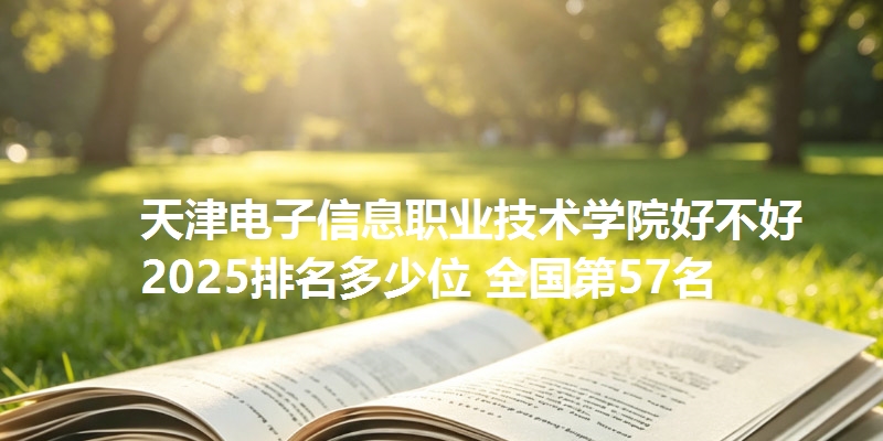 天津电子信息职业技术学院好不好 2025排名多少位 全国第57名