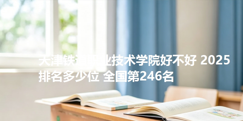 天津铁道职业技术学院好不好 2025排名多少位 全国第246名