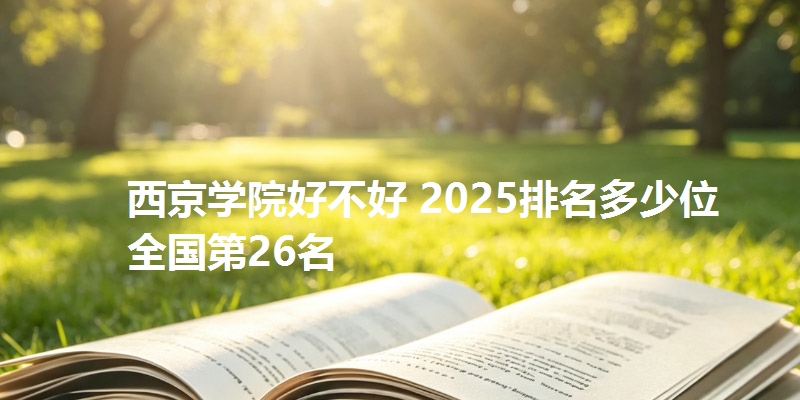 西京学院好不好 2025排名多少位 全国第26名