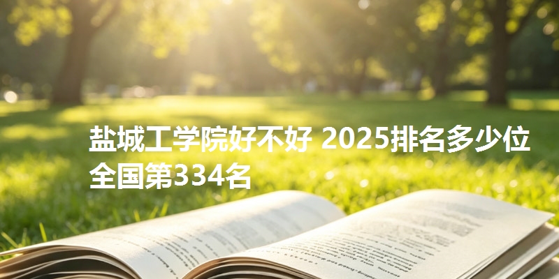 盐城工学院好不好 2025排名多少位 全国第334名