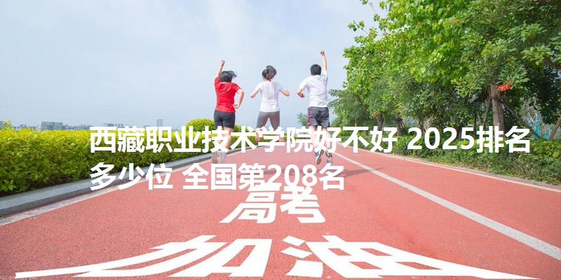 西藏职业技术学院好不好 2025排名多少位 全国第208名