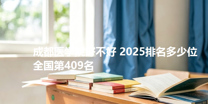 成都医学院好不好 2025排名多少位 全国第409名
