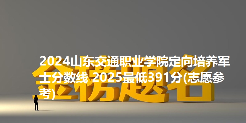 2024山东交通职业学院定向培养军士分数线 2025最低391分(志愿参考)