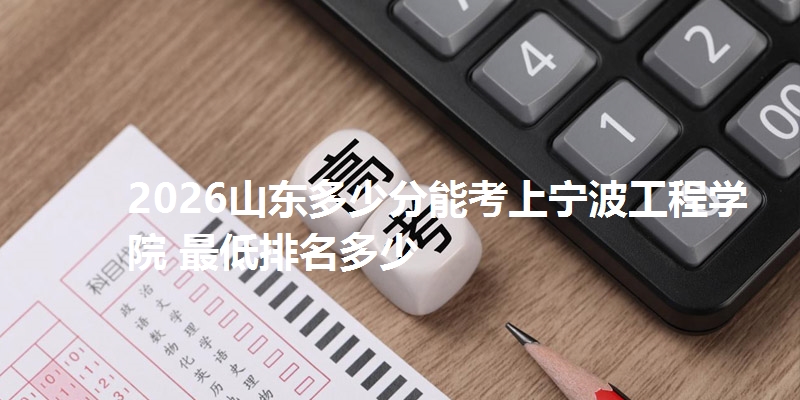 2026山东多少分能考上宁波工程学院 最低排名多少