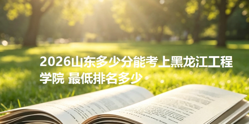 2026山东多少分能考上黑龙江工程学院 最低排名多少