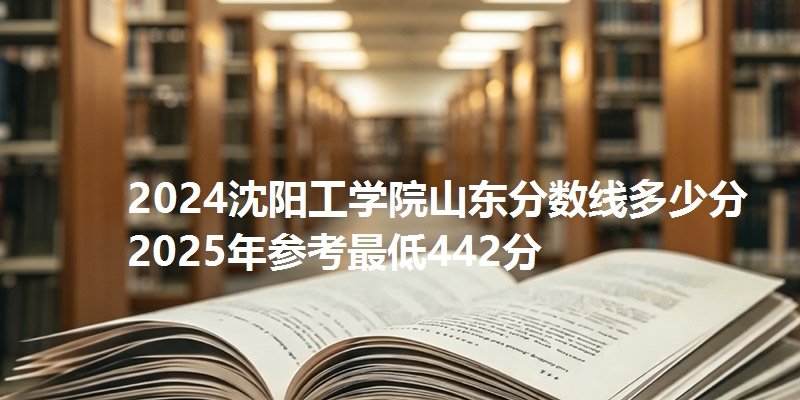 2024沈阳工学院山东分数线多少分 2025年参考最低442分