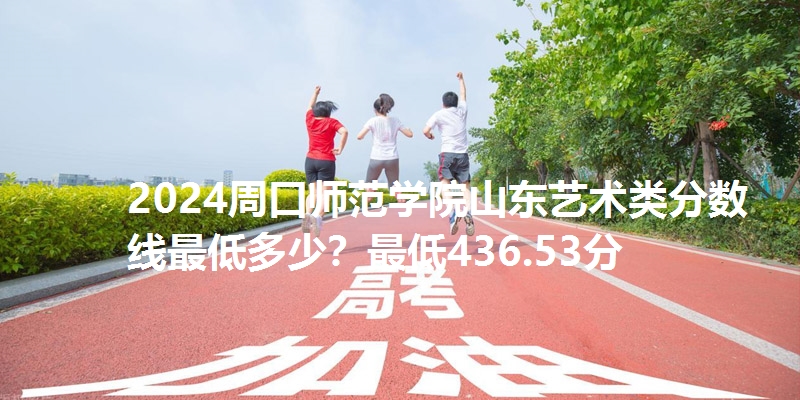 2024周口师范学院山东艺术类分数线最低多少？最低436.53分
