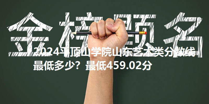 2024平顶山学院山东艺术类分数线最低多少？最低459.02分