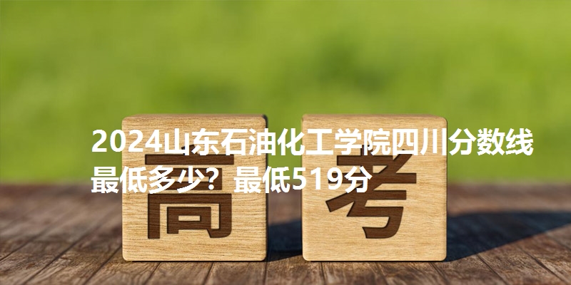 2024山东石油化工学院四川分数线最低多少?最低519分