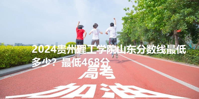 2024贵州理工学院山东分数线最低多少?最低468分
