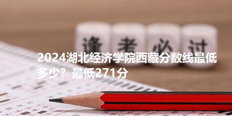 2024湖北经济学院西藏分数线最低多少？最低271分