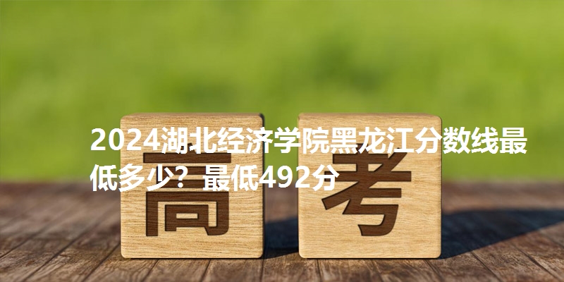 2024湖北经济学院黑龙江分数线最低多少?最低492分