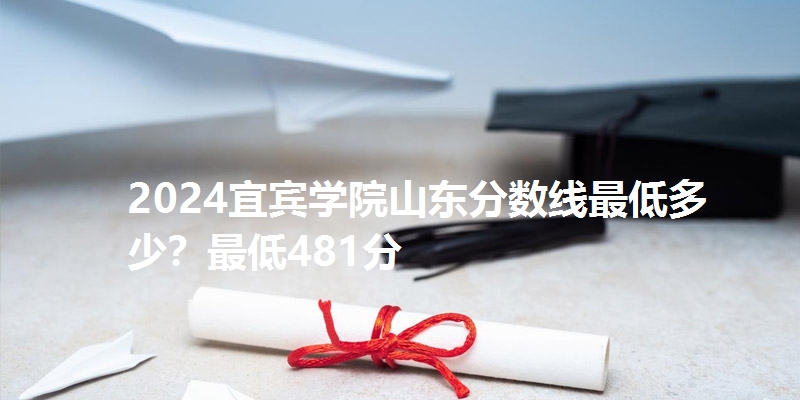 2024宜宾学院山东分数线最低多少?最低481分