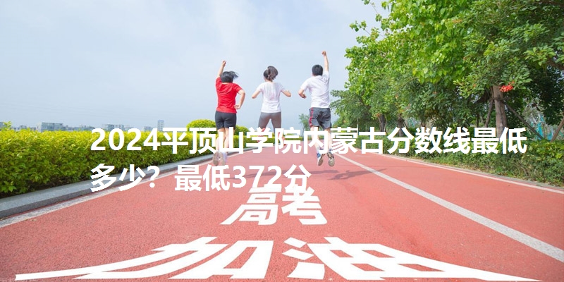 2024平顶山学院内蒙古分数线最低多少？最低372分