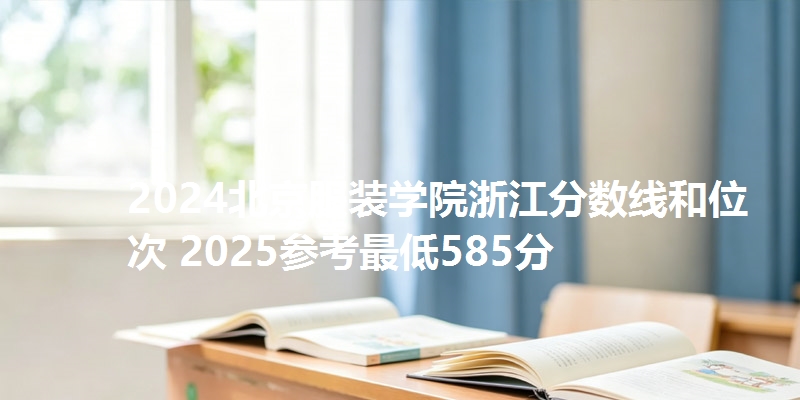 2024北京服装学院浙江分数线和位次 2025参考最低585分