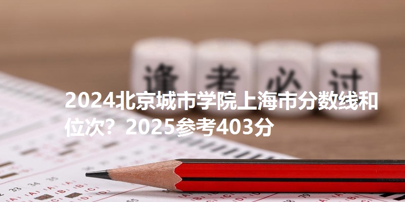 2024北京城市学院上海市分数线和位次?2025参考403分