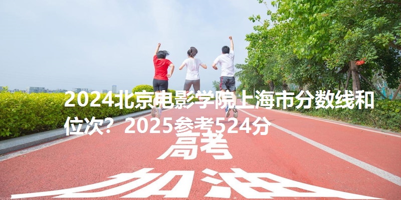 2024北京电影学院上海市分数线和位次?2025参考524分