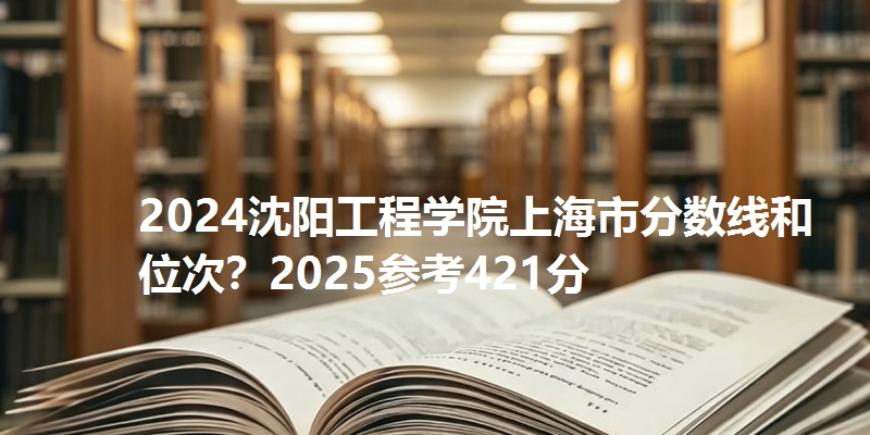 2024沈阳工程学院上海市分数线和位次?2025参考421分