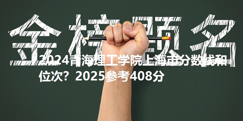 2024青海理工学院上海市分数线和位次?2025参考408分