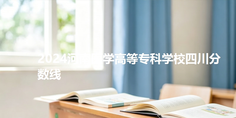 2024河南医学高等专科学校四川省分数线