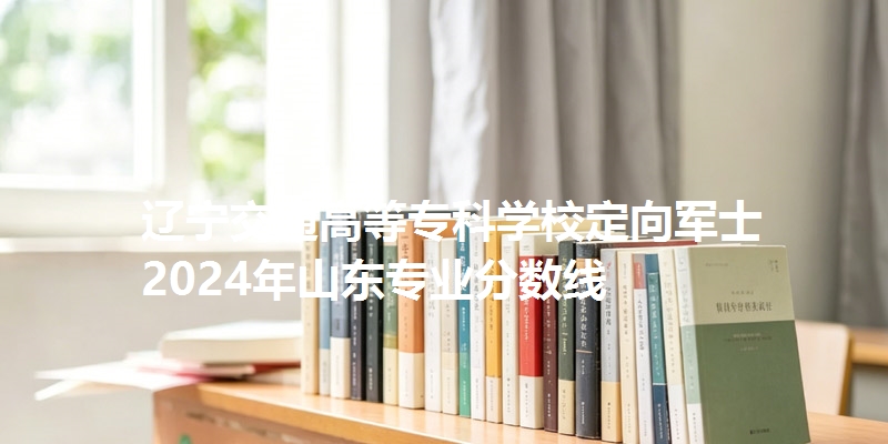 辽宁省交通高等专科学校定向军士2024年山东省专业分数线