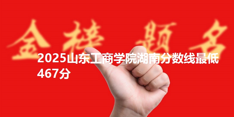 2025山东工商学院湖南分数线最低467分
