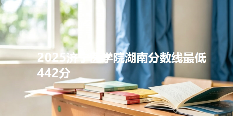 2025济宁医学院湖南分数线最低442分