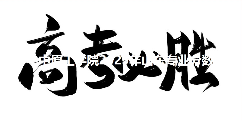 中原工学院2025年山东省专业分数线