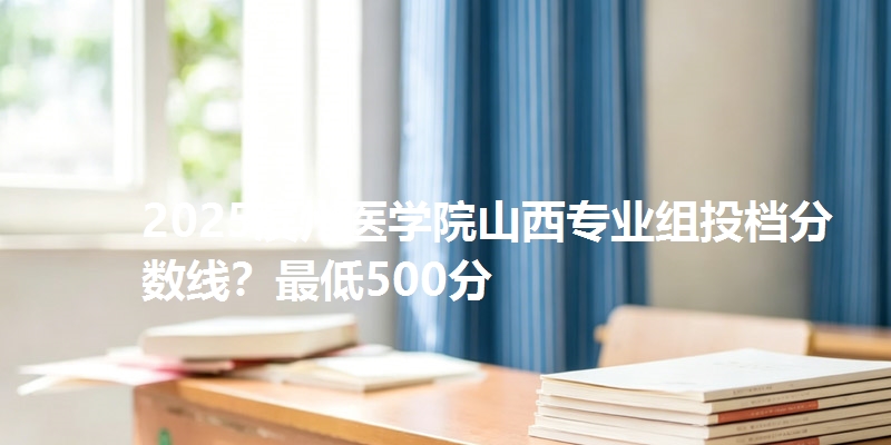 2025滨州医学院山西专业组投档分数线?最低500分