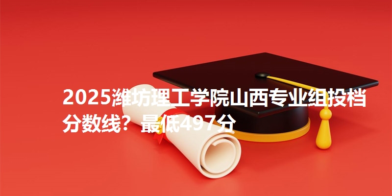 2025潍坊理工学院山西专业组投档分数线?最低497分