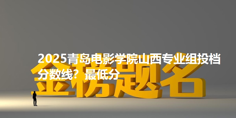 2025青岛电影学院山西专业组投档分数线?最低分