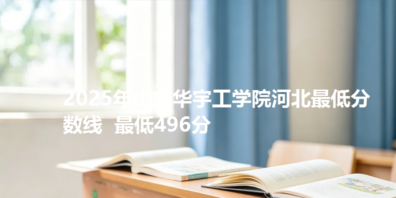 2025年山东华宇工学院河北最低分数线 最低496分
