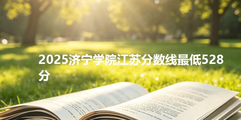 2025济宁学院江苏分数线最低528分