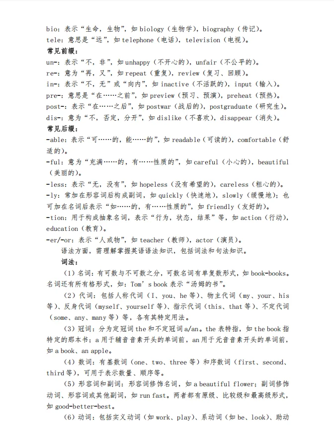 长沙民政职院单招大纲第六页