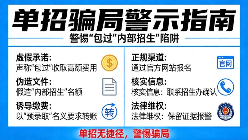 2026开封大学单招提前内部录取包过靠谱吗？开封大学提醒骗局
