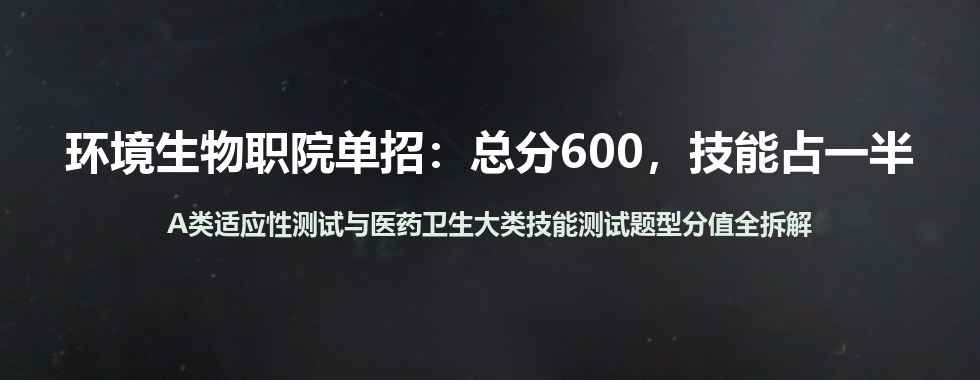 湖南环境生物职院2026单招考试大纲与分值解读