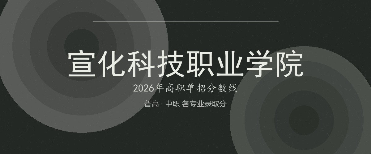 宣化科技职业学院(中外合作办学)2026单招分数线