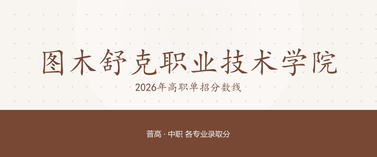 图木舒克职业技术学院2026单招分数线