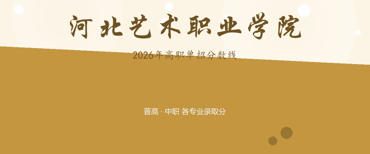 河北艺术职业学院(中外合作办学)2026单招分数线