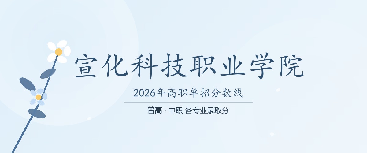 宣化科技职业学院2026单招分数线